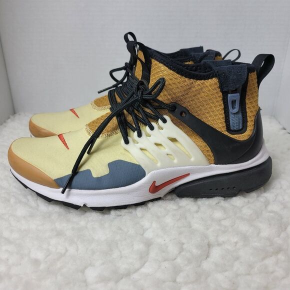 Nike Air Presto Men's Sneaker Size 8 Mid Utility Bicycle Yellow DC8751-700 - Picture 3 of 9